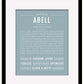 Frame Options | Powder Blue | Black Frame, Matted