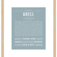 Frame Options | Powder Blue | Maple Frame, Matted