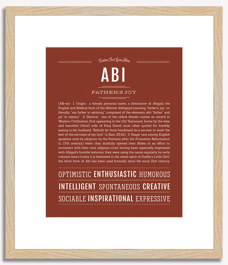 Abi | Name Art Print