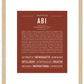 Abi | Name Art Print