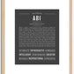 Abi | Name Art Print