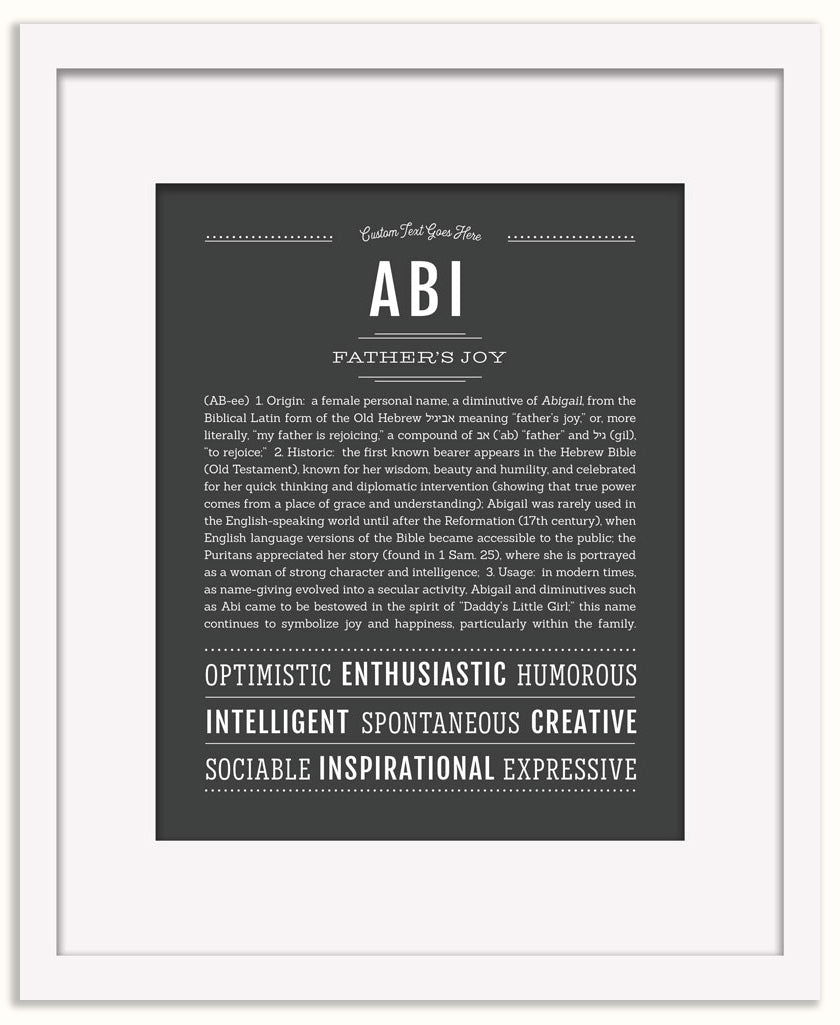 Abi | Name Art Print