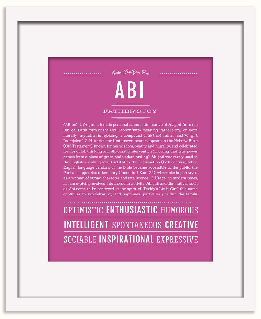Abi | Name Art Print