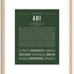 Abi | Name Art Print