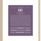 Abi | Name Art Print