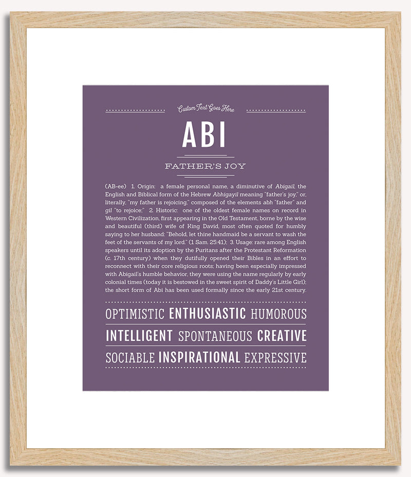 Abi | Name Art Print