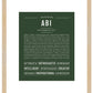 Abi | Name Art Print