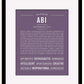 Abi | Name Art Print