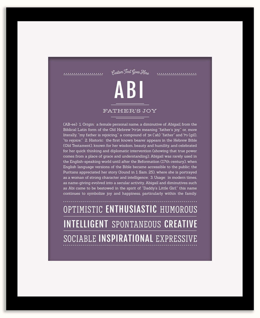 Abi | Name Art Print