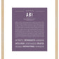 Abi | Name Art Print