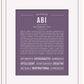 Abi | Name Art Print