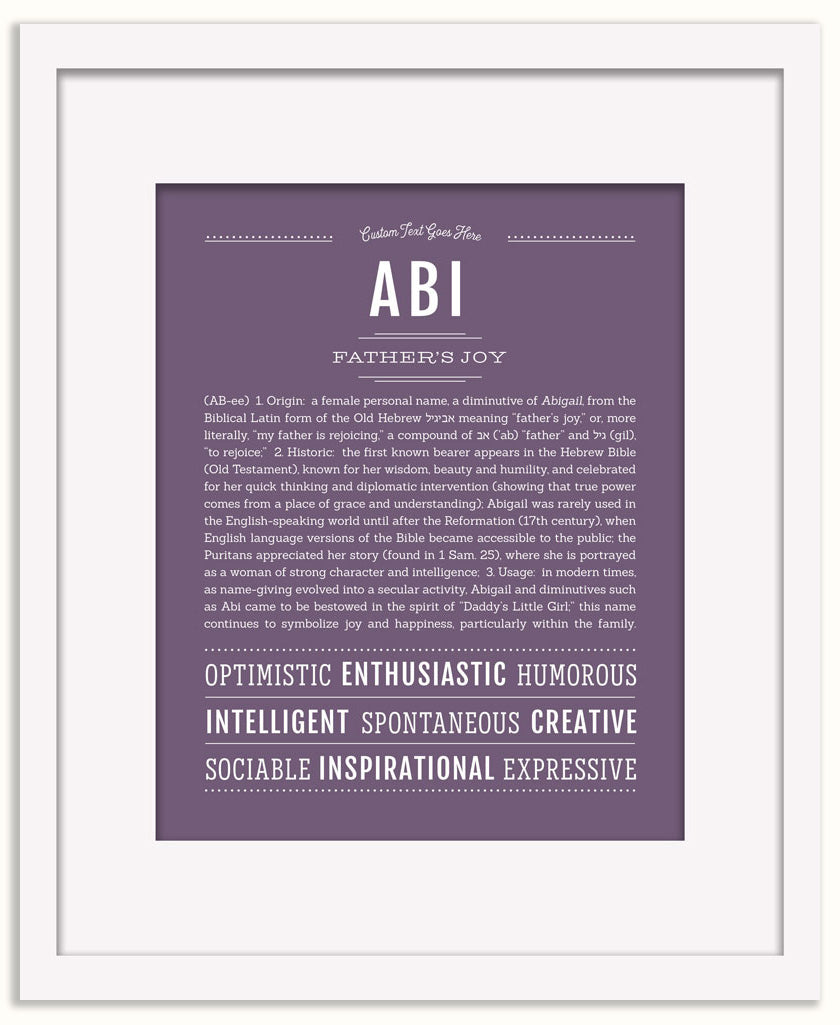 Abi | Name Art Print