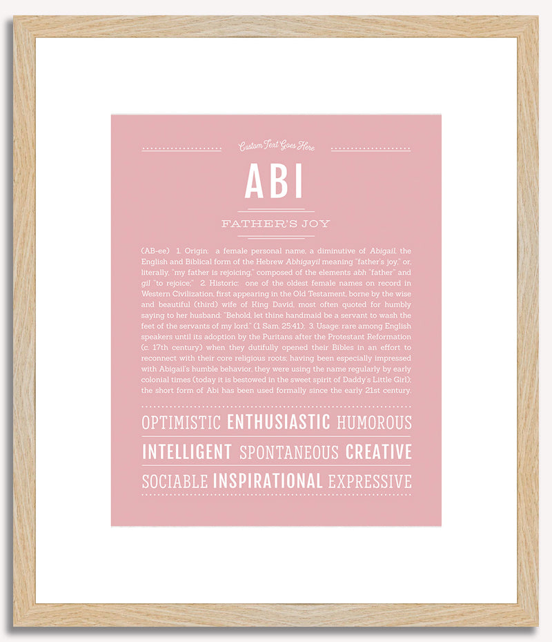 Abi | Name Art Print