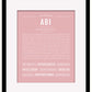 Abi | Name Art Print