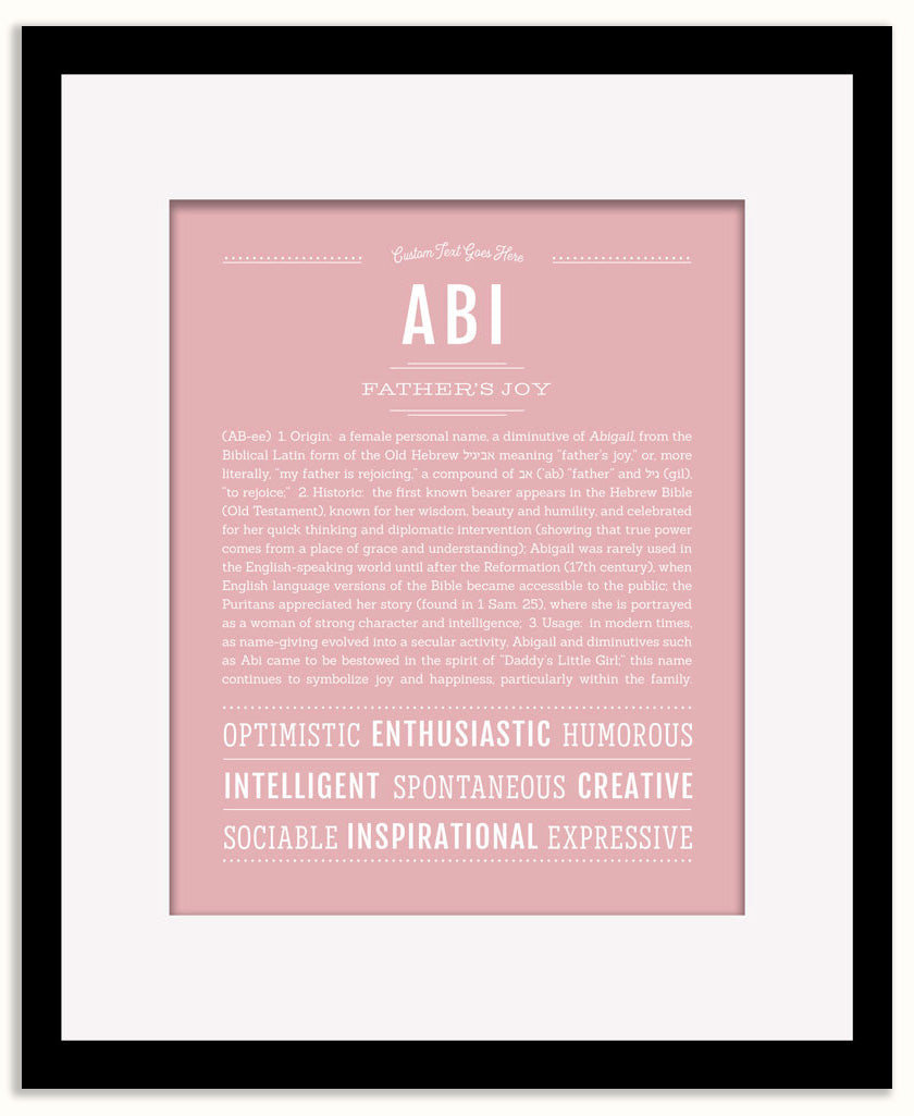 Abi | Name Art Print