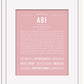 Abi | Name Art Print
