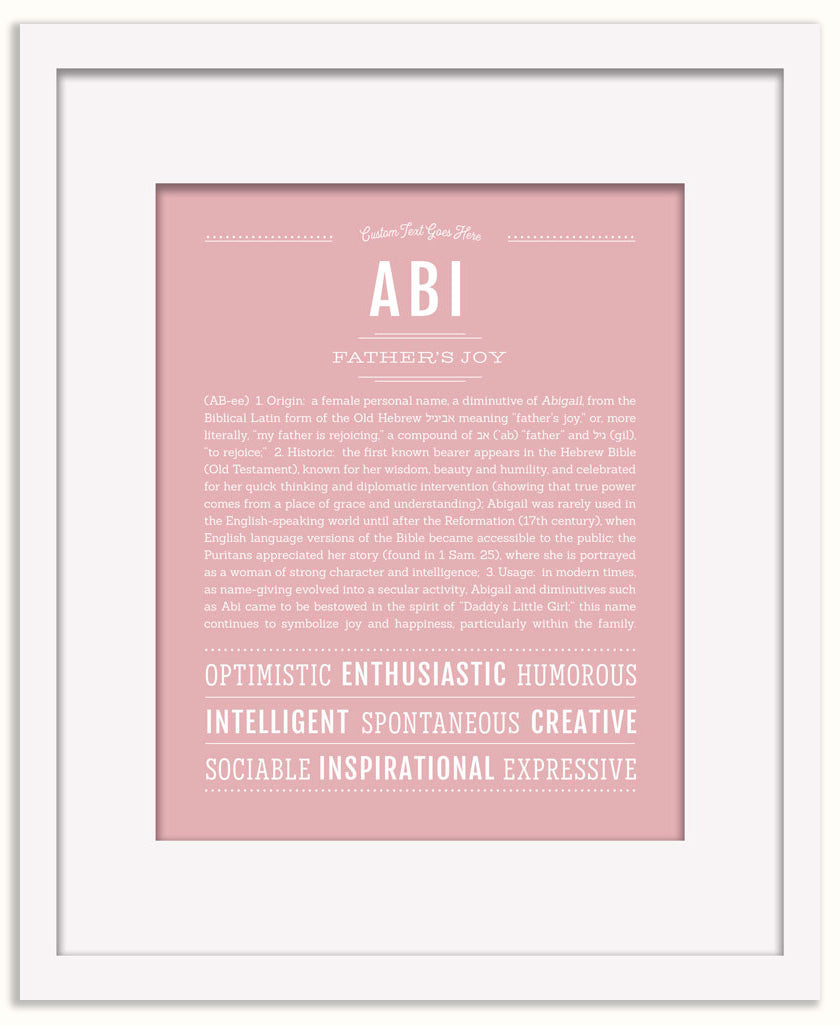 Abi | Name Art Print
