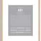 Abi | Name Art Print