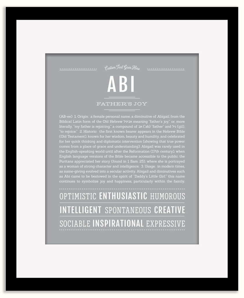 Abi | Name Art Print