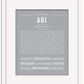 Abi | Name Art Print