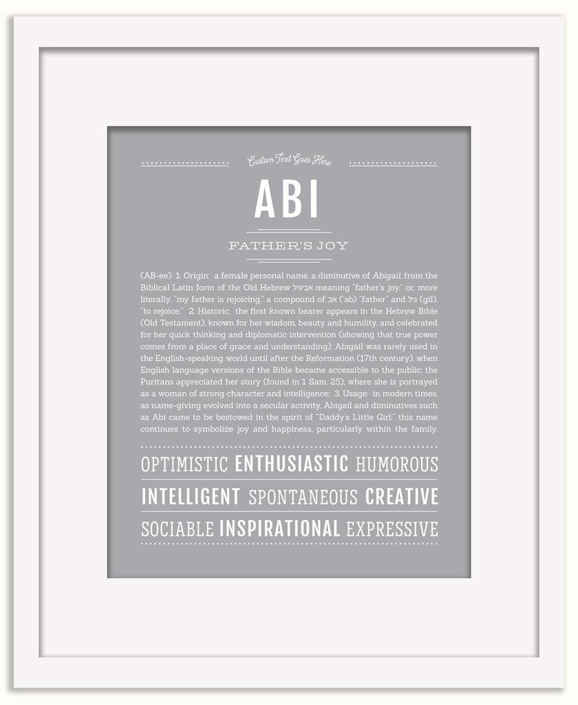 Abi | Name Art Print