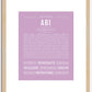 Abi | Name Art Print