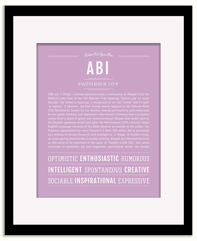 Abi | Name Art Print