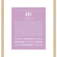 Abi | Name Art Print