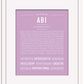 Abi | Name Art Print