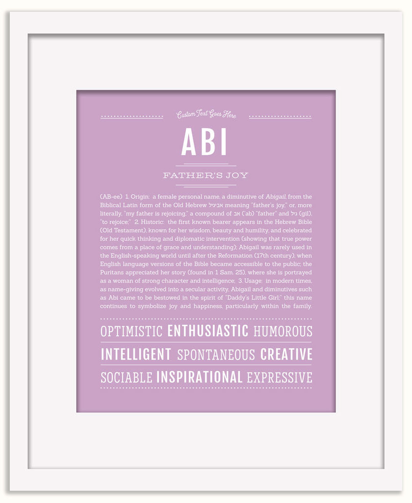 Abi | Name Art Print