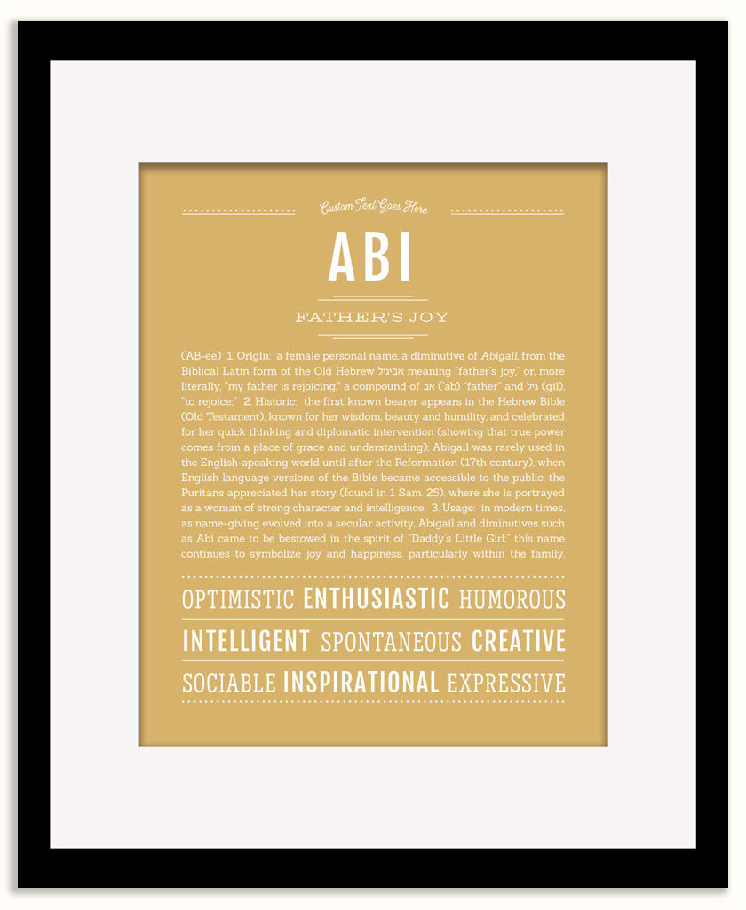 Abi | Name Art Print