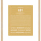 Abi | Name Art Print