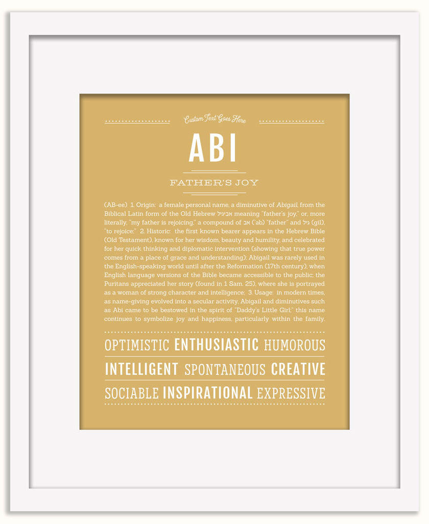 Abi | Name Art Print