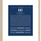 Abi | Name Art Print