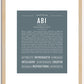 Abi | Name Art Print