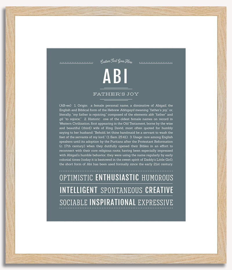 Abi | Name Art Print