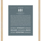 Abi | Name Art Print