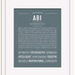Abi | Name Art Print