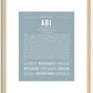 Abi | Name Art Print