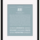 Abi | Name Art Print