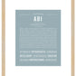 Abi | Name Art Print