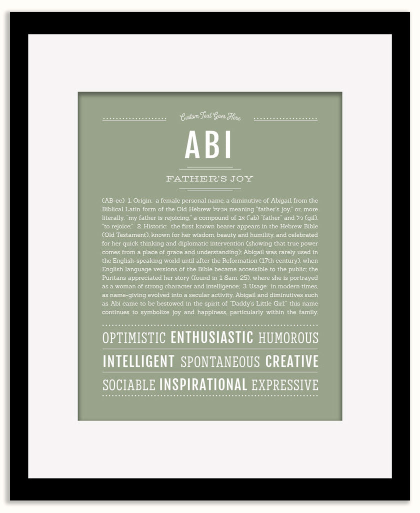 Abi | Name Art Print