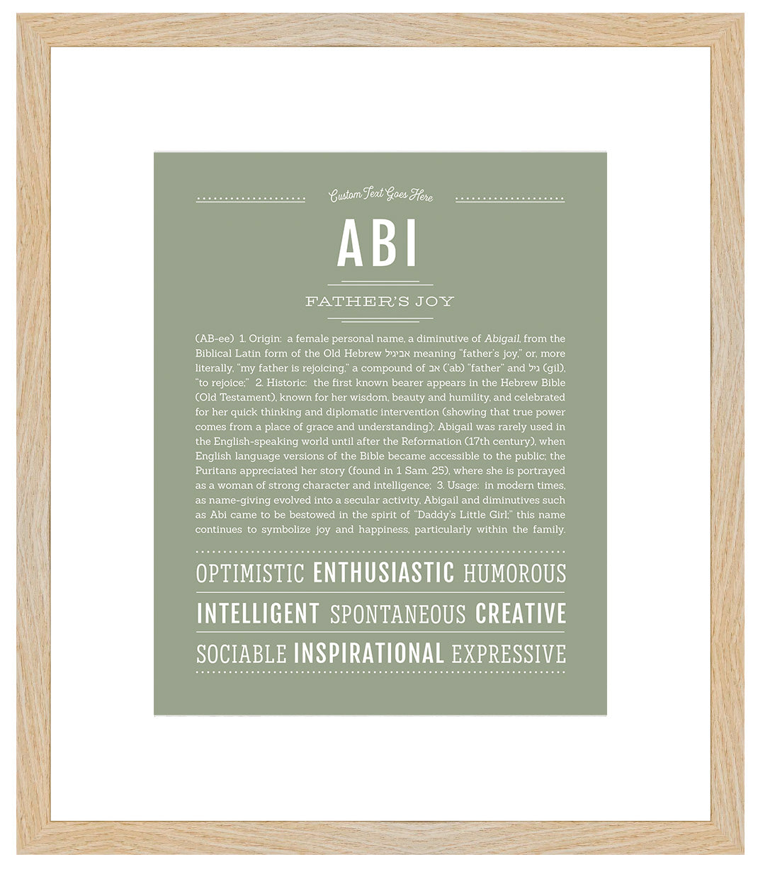 Abi | Name Art Print