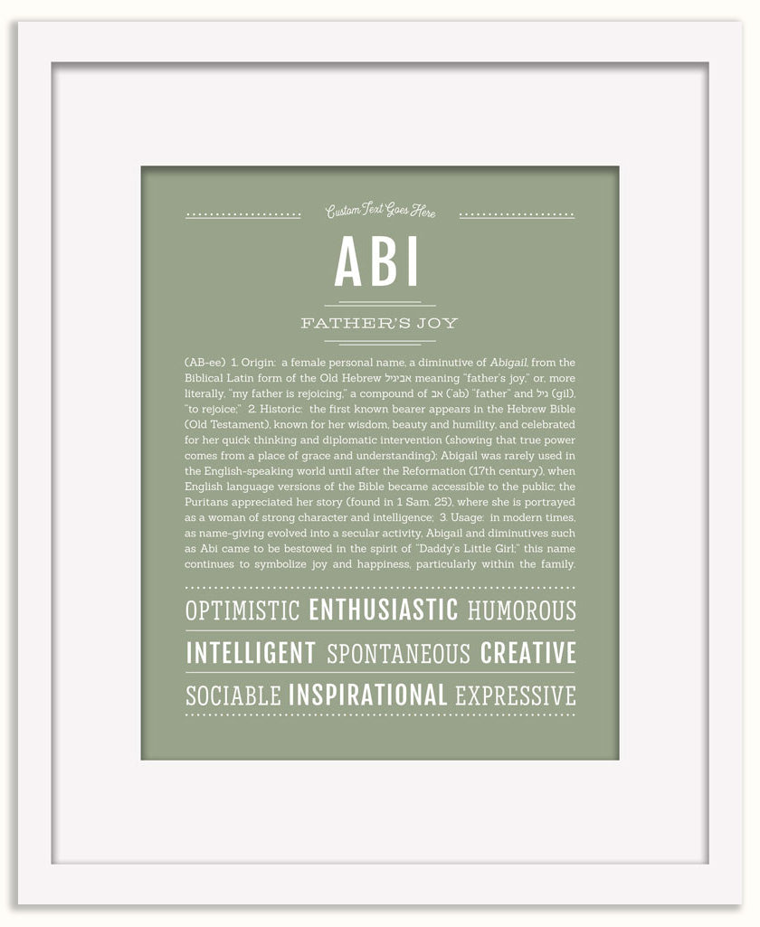 Abi | Name Art Print