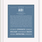 Abi | Name Art Print