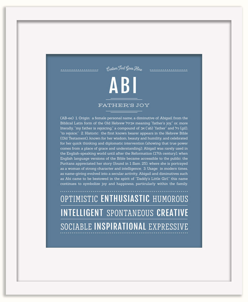 Abi | Name Art Print
