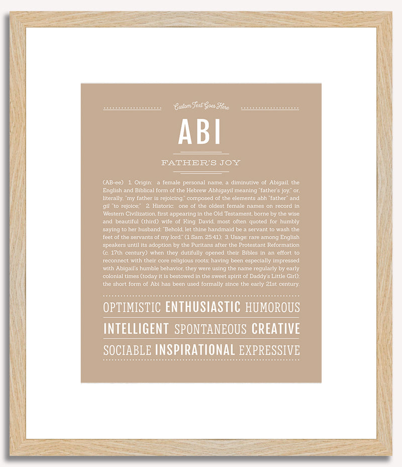 Abi | Name Art Print