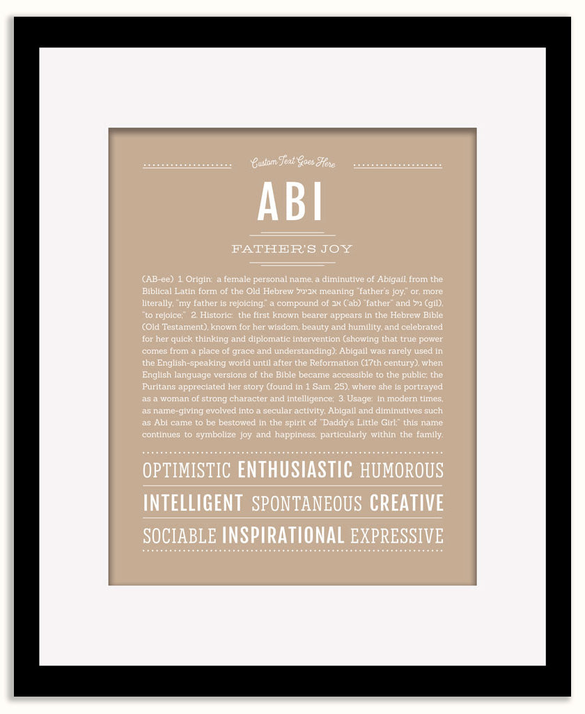 Abi | Name Art Print