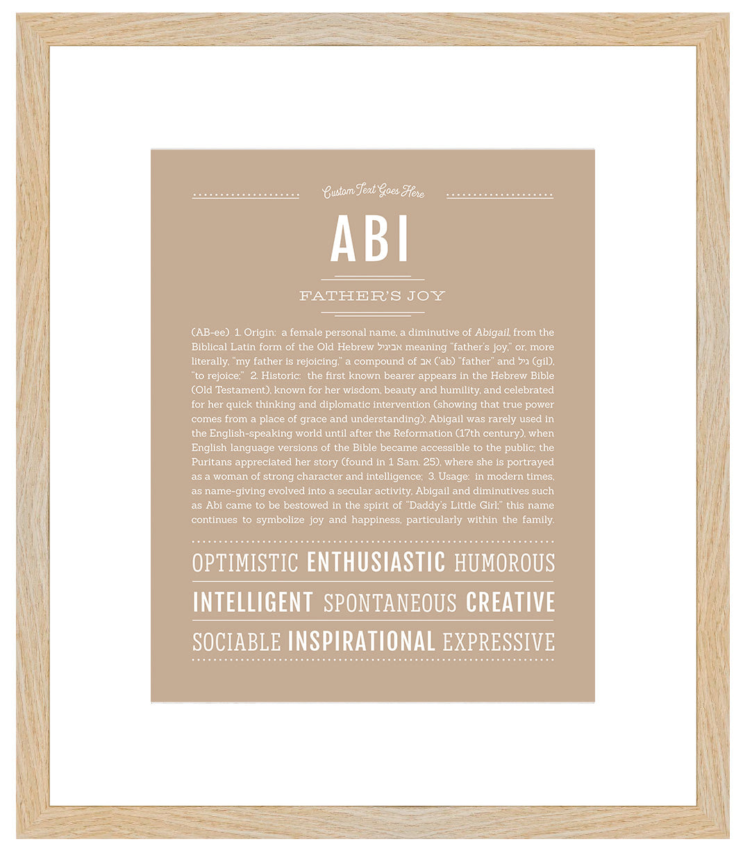 Abi | Name Art Print