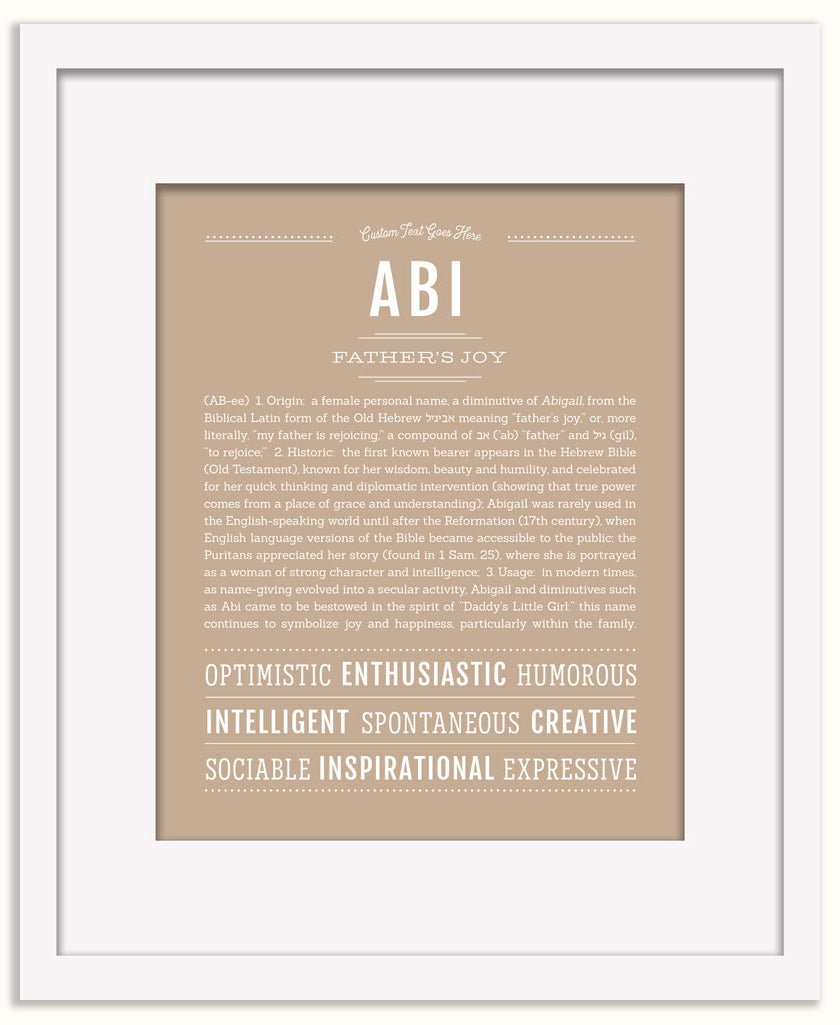 Abi | Name Art Print
